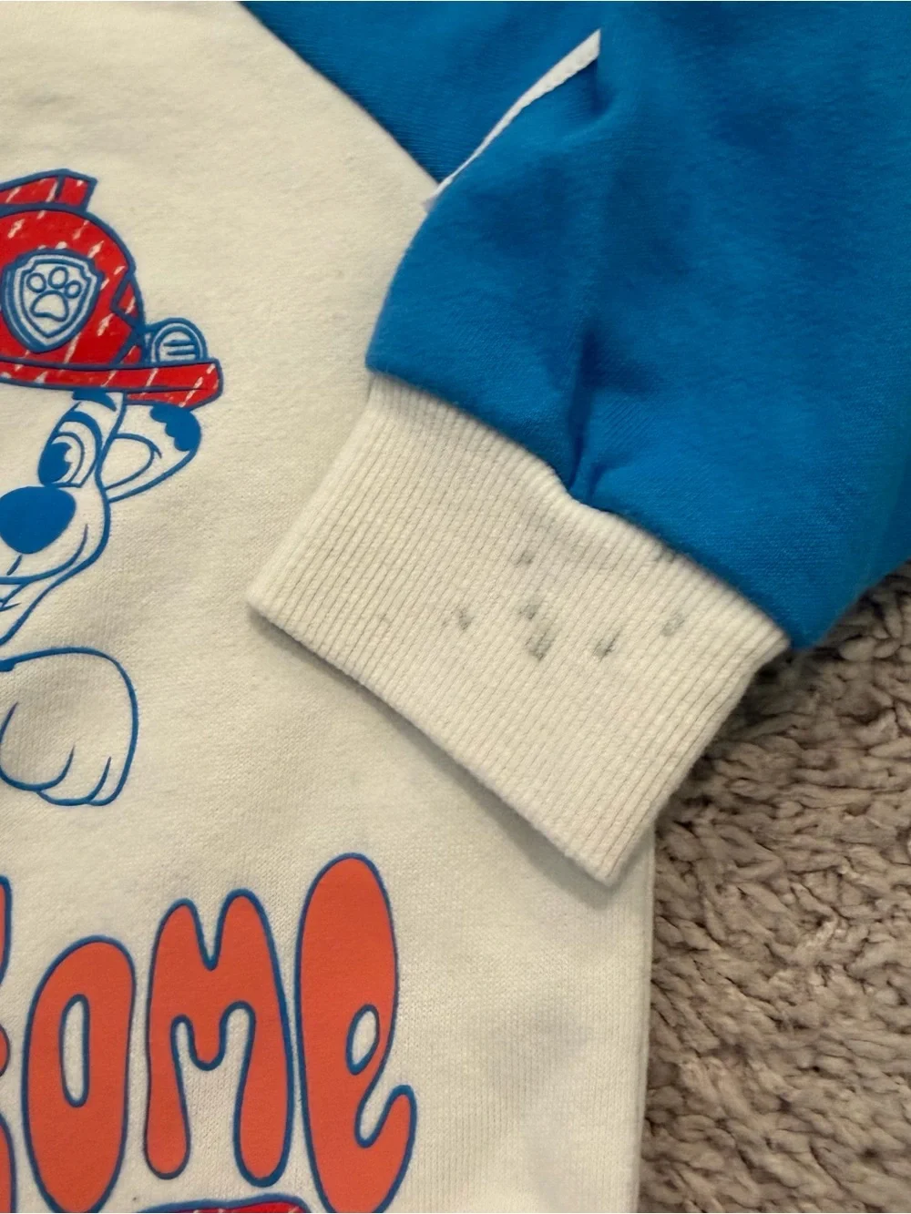 Paw Patrol White Blue Red Yellow Kids Matching Set